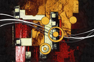 soyut renk tasarımı sanat illüstrasyonu