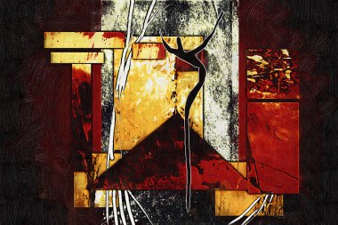 soyut renk tasarımı sanat illüstrasyonu