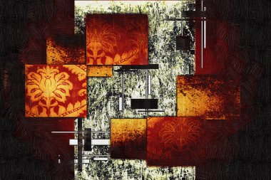 soyut renk tasarımı sanat illüstrasyonu