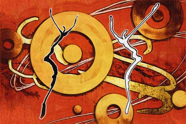 soyut renk tasarımı sanat illüstrasyonu