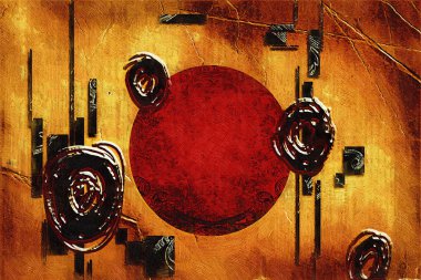 soyut renk tasarımı sanat illüstrasyonu