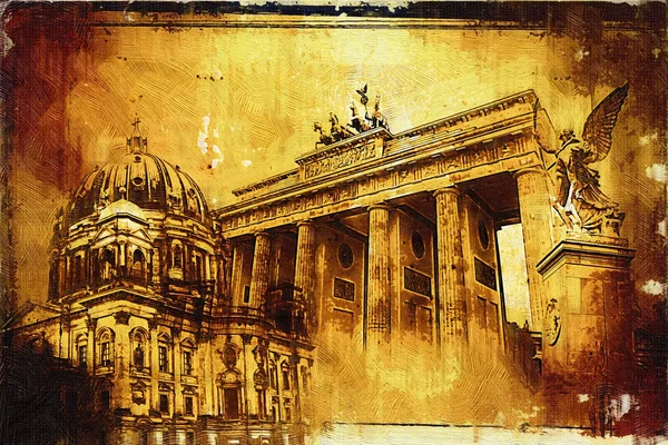 Berlin art design illustration — Stock Photo, Image