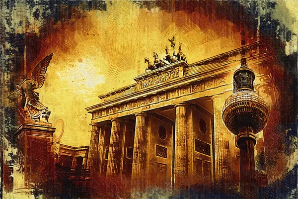 Berlin art design illustration — Stock Photo, Image