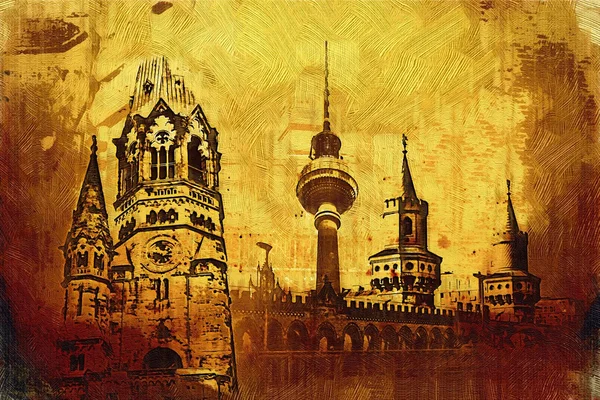 Berlin art design illustration — Stock Photo, Image