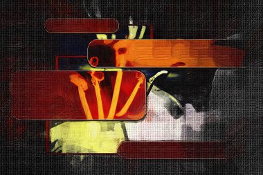 soyut renk tasarımı sanat illüstrasyonu