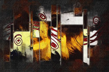 soyut renk tasarımı sanat illüstrasyonu