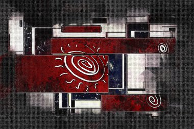 soyut renk tasarımı sanat illüstrasyonu