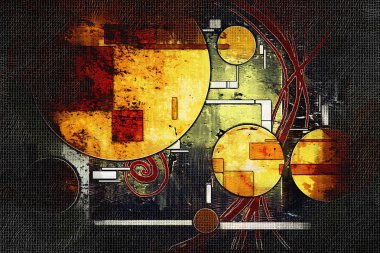 soyut renk tasarımı sanat illüstrasyonu