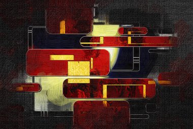 soyut renk tasarımı sanat illüstrasyonu