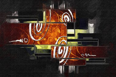 soyut renk tasarımı sanat illüstrasyonu