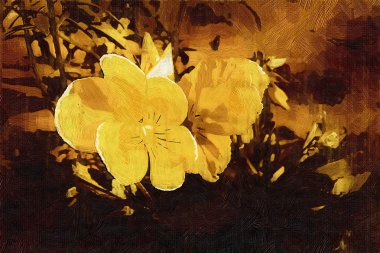 Sanat illüstrasyonu çiçekli klasik arkaplan