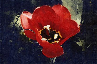 Sanat illüstrasyonu çiçekli klasik arkaplan