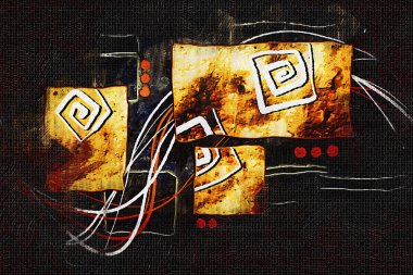 soyut renk tasarımı sanat illüstrasyonu