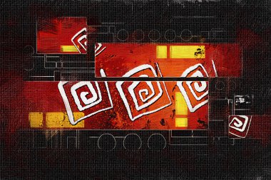 soyut renk tasarımı sanat illüstrasyonu