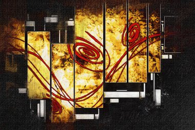 soyut renk tasarımı sanat illüstrasyonu