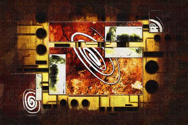 soyut renk tasarımı sanat illüstrasyonu