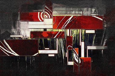 soyut renk tasarımı sanat illüstrasyonu