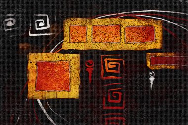 soyut renk tasarımı sanat illüstrasyonu