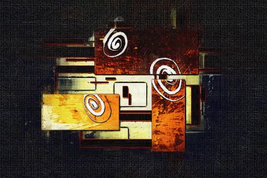 soyut renk tasarımı sanat illüstrasyonu