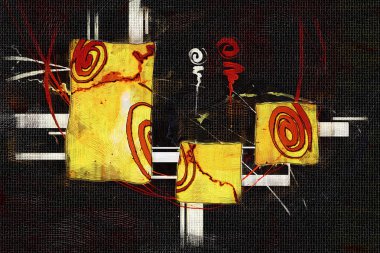 soyut renk tasarımı sanat illüstrasyonu