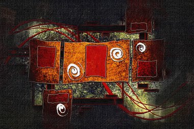 soyut renk tasarımı sanat illüstrasyonu