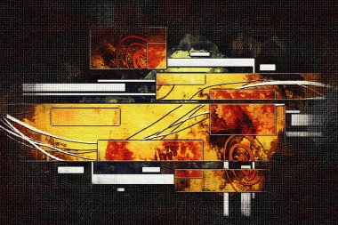 soyut renk tasarımı sanat illüstrasyonu