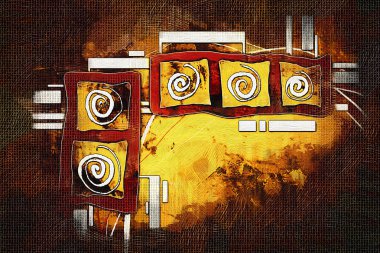 soyut renk tasarımı sanat illüstrasyonu