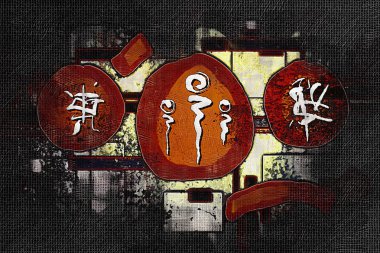 soyut renk tasarımı sanat illüstrasyonu