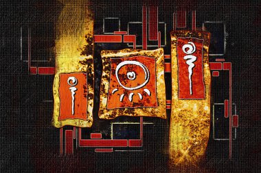 soyut renk tasarımı sanat illüstrasyonu