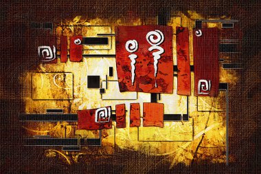 soyut renk tasarımı sanat illüstrasyonu