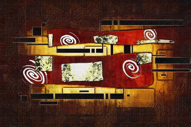 soyut renk tasarımı sanat illüstrasyonu