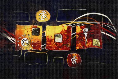 soyut renk tasarımı sanat illüstrasyonu