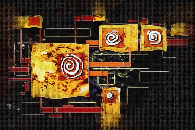 soyut renk tasarımı sanat illüstrasyonu