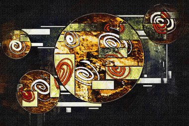 soyut renk tasarımı sanat illüstrasyonu