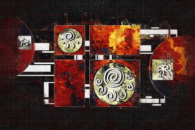 soyut renk tasarımı sanat illüstrasyonu