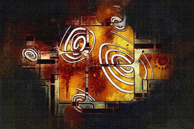 soyut renk tasarımı sanat illüstrasyonu