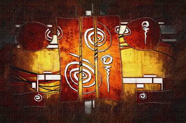 soyut renk tasarımı sanat illüstrasyonu