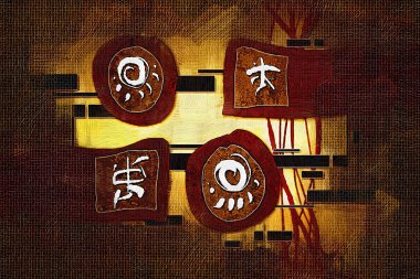 soyut renk tasarımı sanat illüstrasyonu