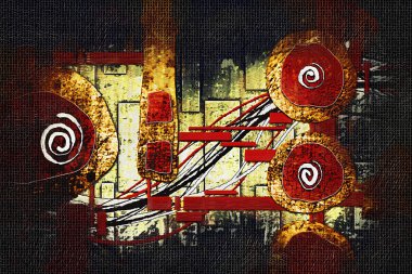 soyut renk tasarımı sanat illüstrasyonu