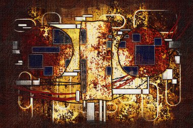 soyut renk tasarımı sanat illüstrasyonu