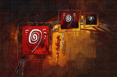 soyut renk tasarımı sanat illüstrasyonu