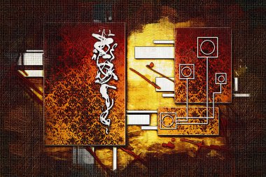 soyut renk tasarımı sanat illüstrasyonu