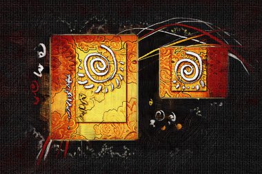 soyut renk tasarımı sanat illüstrasyonu