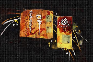 soyut renk tasarımı sanat illüstrasyonu