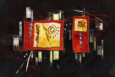 soyut renk tasarımı sanat illüstrasyonu