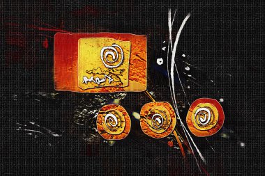 soyut renk tasarımı sanat illüstrasyonu