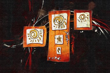 soyut renk tasarımı sanat illüstrasyonu