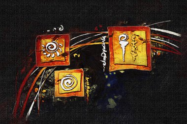 soyut renk tasarımı sanat illüstrasyonu