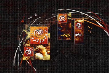 soyut renk tasarımı sanat illüstrasyonu