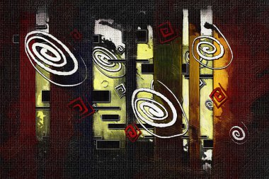 soyut renk tasarımı sanat illüstrasyonu